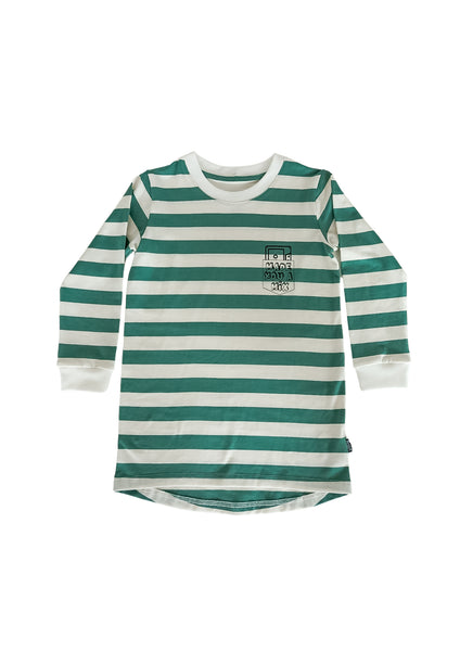 Mix Tape Sage Stripe Dress