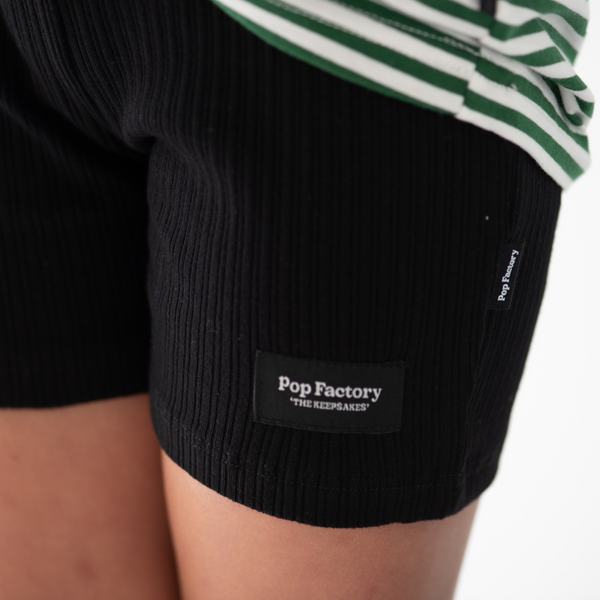 DAILY BIKE SHORTS - BLACK  - One Left (size 1-2y)