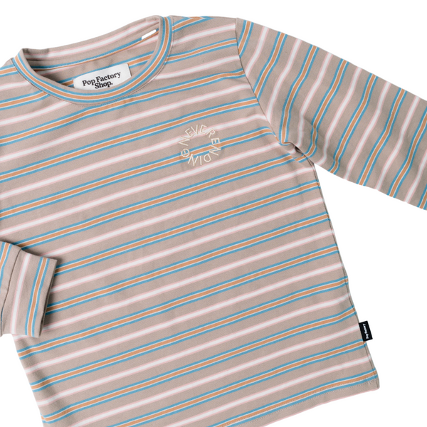 OMBRE STRIPE LS TEE